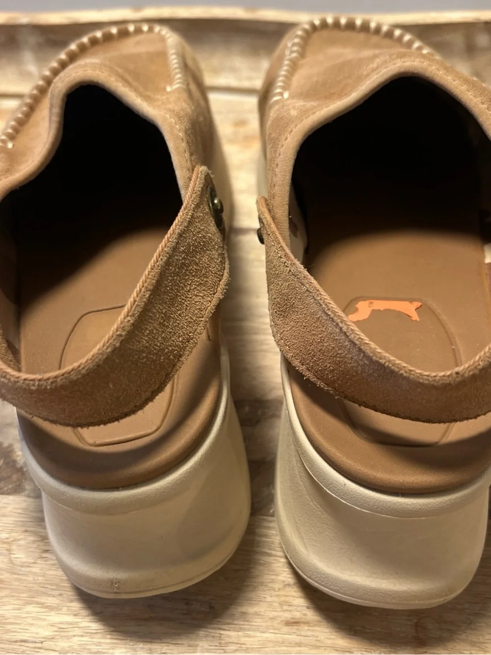 Hey Dude suede platform